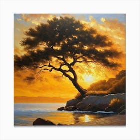 Sunset Tree 7 Canvas Print