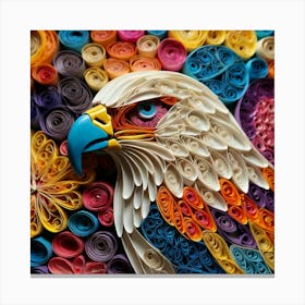 Quilling Eagle Canvas Print