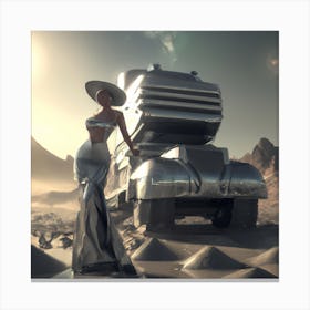 AI Digital Art | Desert Goddess II - Cozy |Wilfredo x DALL-E Canvas Print