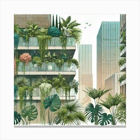 Urban Garden Canvas Print