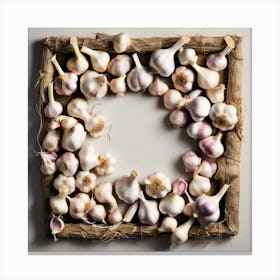 Garlic Wreath Canvas Print