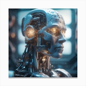 Robot Head 35 Canvas Print