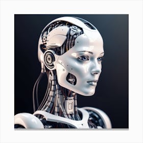 Cyborg Woman 27 Canvas Print