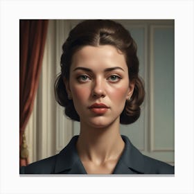 Portrait Of A Woman 77 Canvas Print