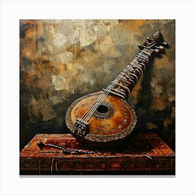 Sitar Canvas Print