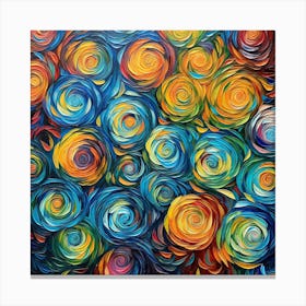 Colorful Roses 8 Canvas Print