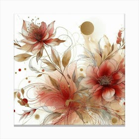 Red Flowers Canvas Print