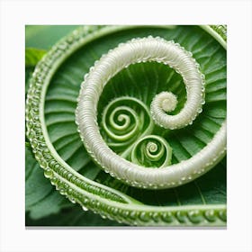 Spiral Fern 2 Canvas Print