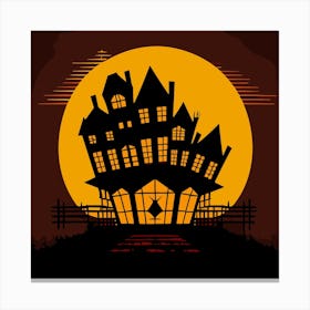 Halloween House 1 Canvas Print