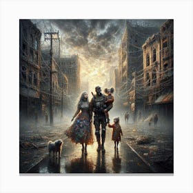Glass Art Ignites Hope in a Darkened World highlights the unique art form, the dystopian Canvas Print