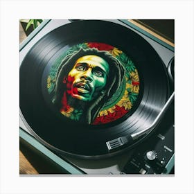 Vinyl Reggae Themed Art Print Canvas Print