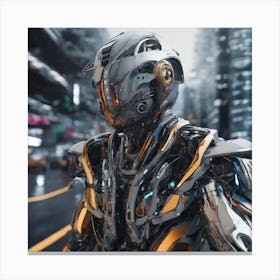 Futuristic Robot 136 Canvas Print