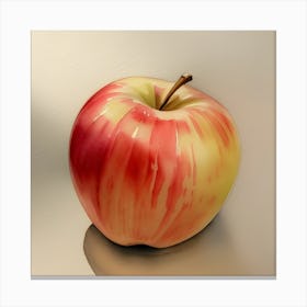Red Apple Art Canvas Print