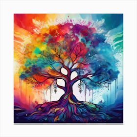 Dripping tree Canvas Print