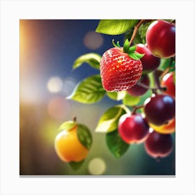 Fruit On A Tree Canvas Print