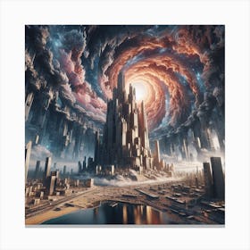 Space City Canvas Print