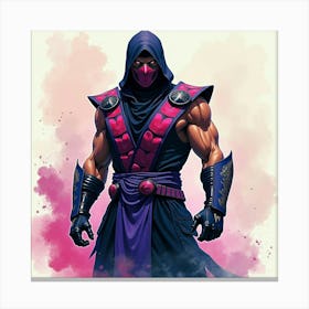 Mortal Kombat Ninja Fighter Concept Art (500) Canvas Print