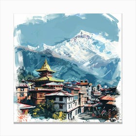 Kathmandu City Canvas Print