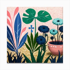 Blue Garden Canvas Print