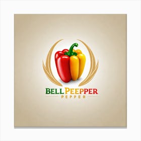 Bell Pepper Pepper Logo Canvas Print