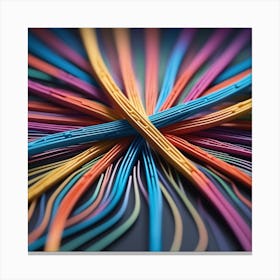 Colorful Wires 11 Canvas Print