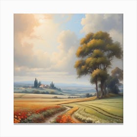 Tuscan Countryside Canvas Print