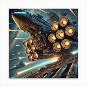 Missile System Converted Canvas Print