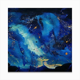 Stars Falling Night Canvas Print