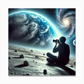 Space Photography.AI Canvas Print