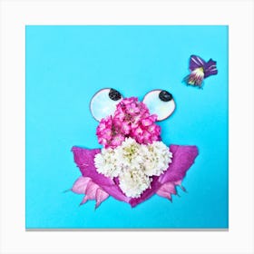 Frog&fly Canvas Print