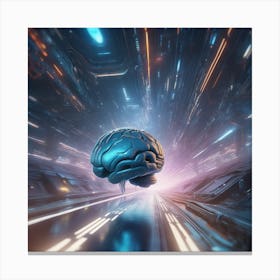 Futuristic Brain 23 Canvas Print