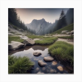 Rocky Mountain Stream Canvas Print