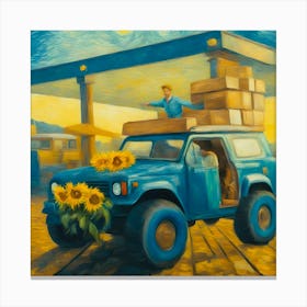 Tankstelle Canvas Print