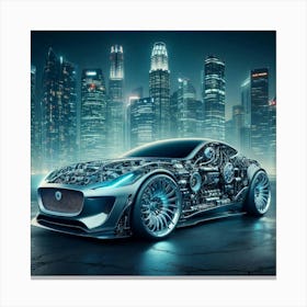 Futuristic Car Canvas Print