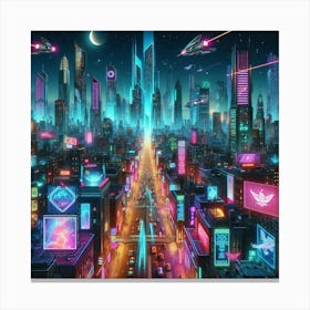 Futuristic City 5 Canvas Print