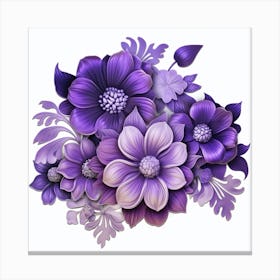 Purple Flowers Canvas Print