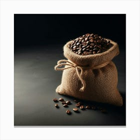 Coffee Beans In A Sack 2 Canvas Print