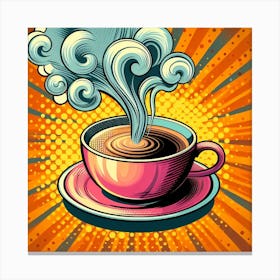Steaming Cup of Coffee 2 Canvas Print