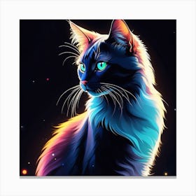 Colorful Cat Canvas Print