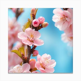 Cherry Blossoms On A Branch Canvas Print