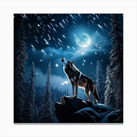 Howling Wolf 5 Canvas Print