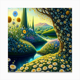 Daisy Field 2 Canvas Print