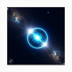 Star In Space AI Canvas Print