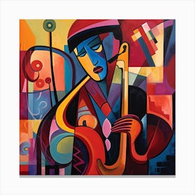Saxophone Player 29 Canvas Print