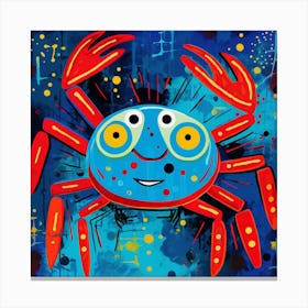 Crab Abstract 1 Canvas Print
