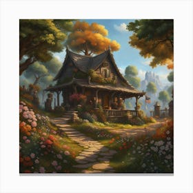 Fairytale House Canvas Print