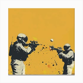 Banksy - Paintball Canvas Print