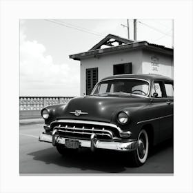 Old Car In Cuba 6 Canvas Print