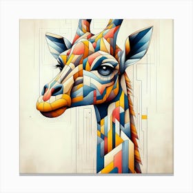 Geometric Giraffe 1 Canvas Print