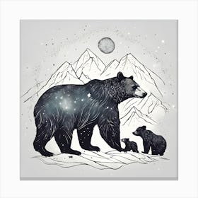 Mama Bear Mountains Canvas Print